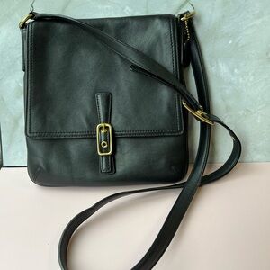 Coach Vintage 2003 Y2K Legacy Slim Black Leather Crossbody Bag No 9592 w hangtag